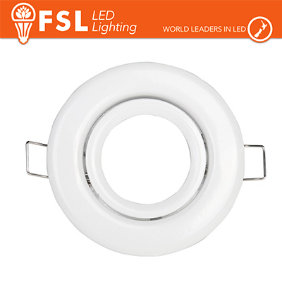 FLFSS608W FSL Portafaretto Orientabile Colore BIANCO 90*25/Φ75 - GU10 MR16