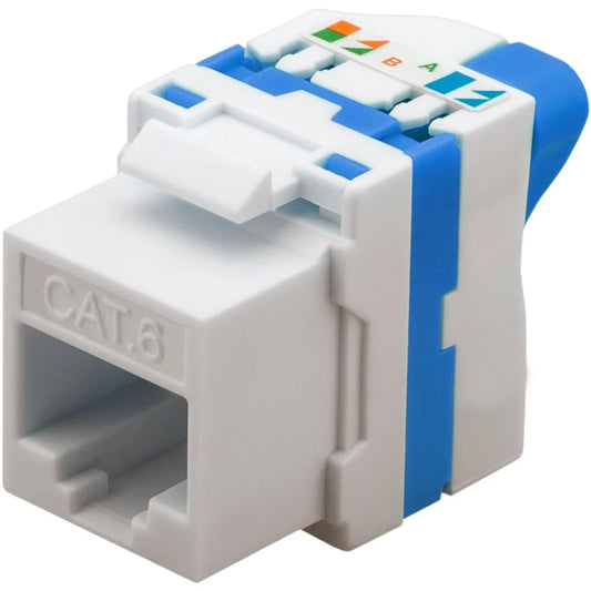 presa di rete TECHLY Professional 028573 Frutto Keystone RJ45 Cat.6 UTP Tooless Bianco