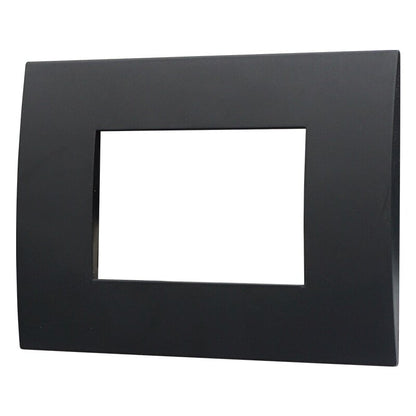 Ettroit PLACCA PLASTICA 3P NERO | VA83302 | compatibile vimar Arkè