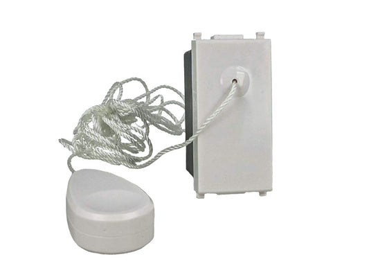 SANDASDON SD70007 Pulsante Tirante NO 1P 10A Bianco Corda 1,8 Metri Compatibile Con Vimar Plana